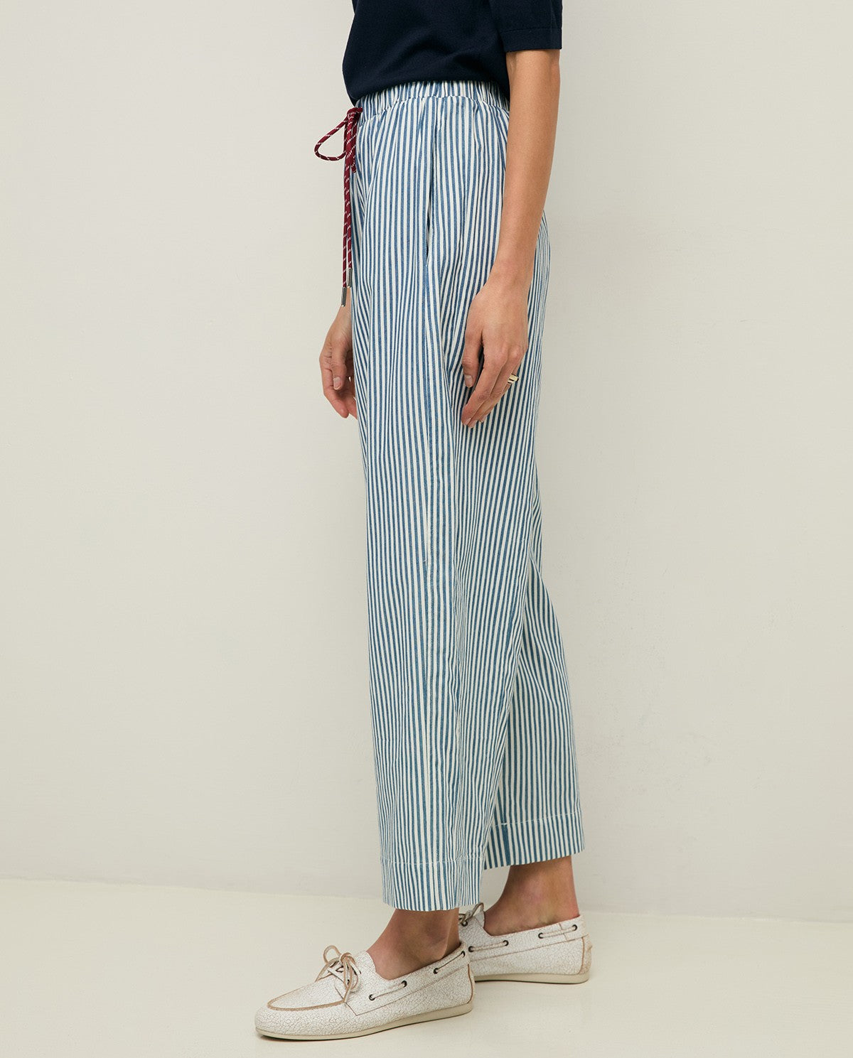 Striped Cotton Trousers