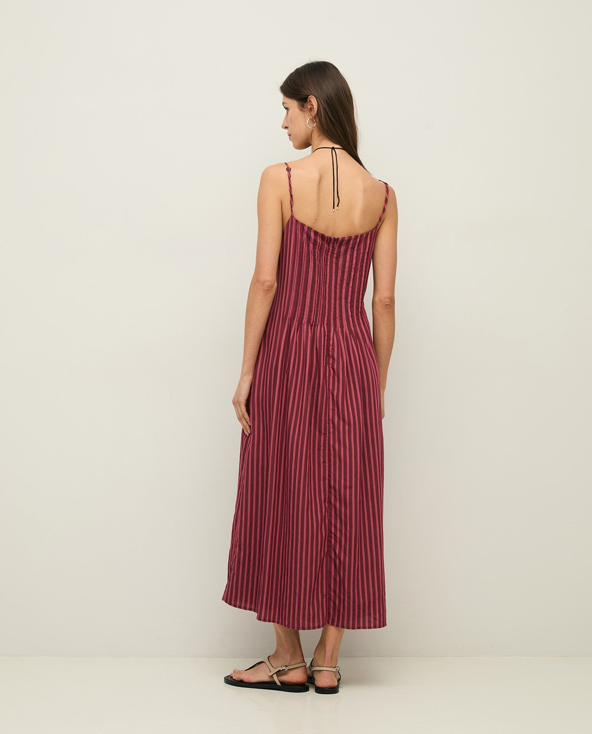 Striped Midi Camisole Dress