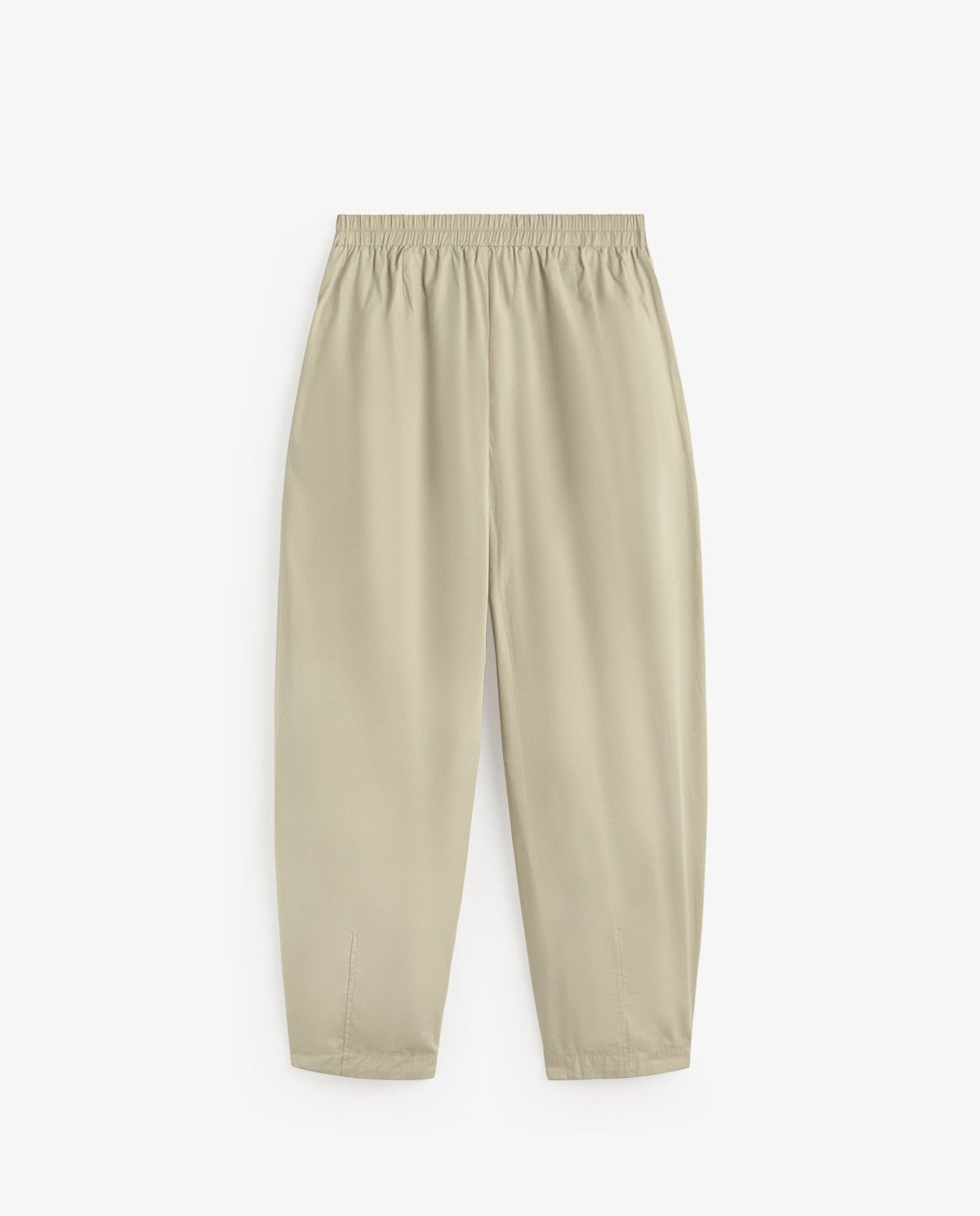 Button Hem Trousers - Natural