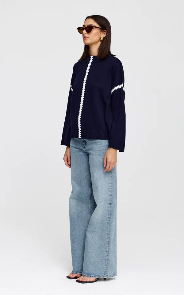 Lottie Knit - Navy
