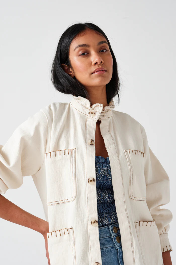Pablo Denim Jacket - Ecru