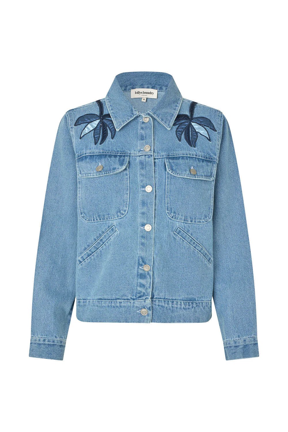 Bird Applique Denim Jacket