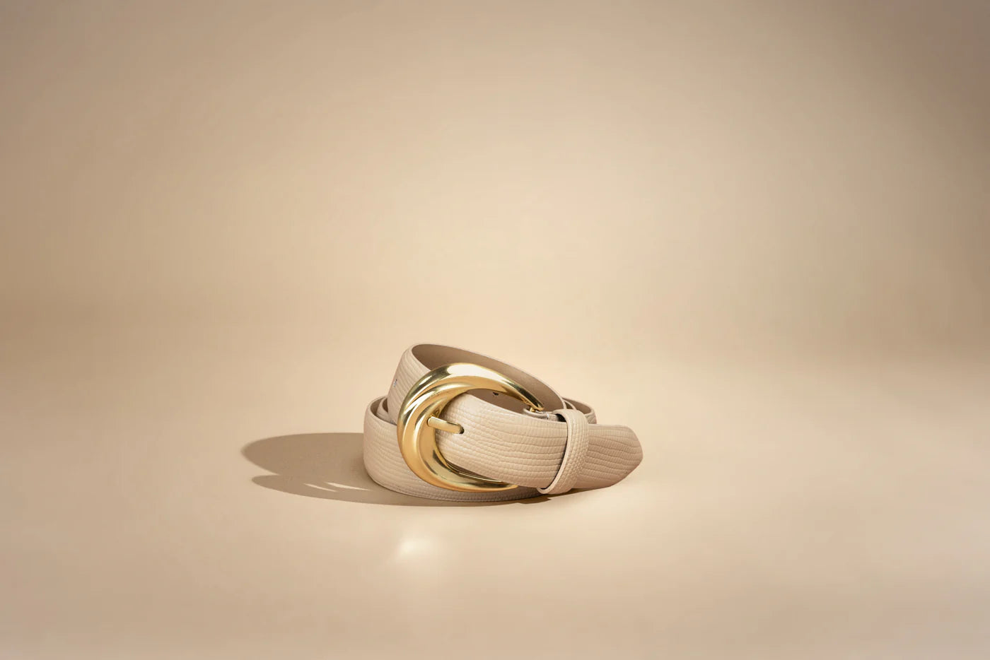 Antica Belt - Almond Lizard