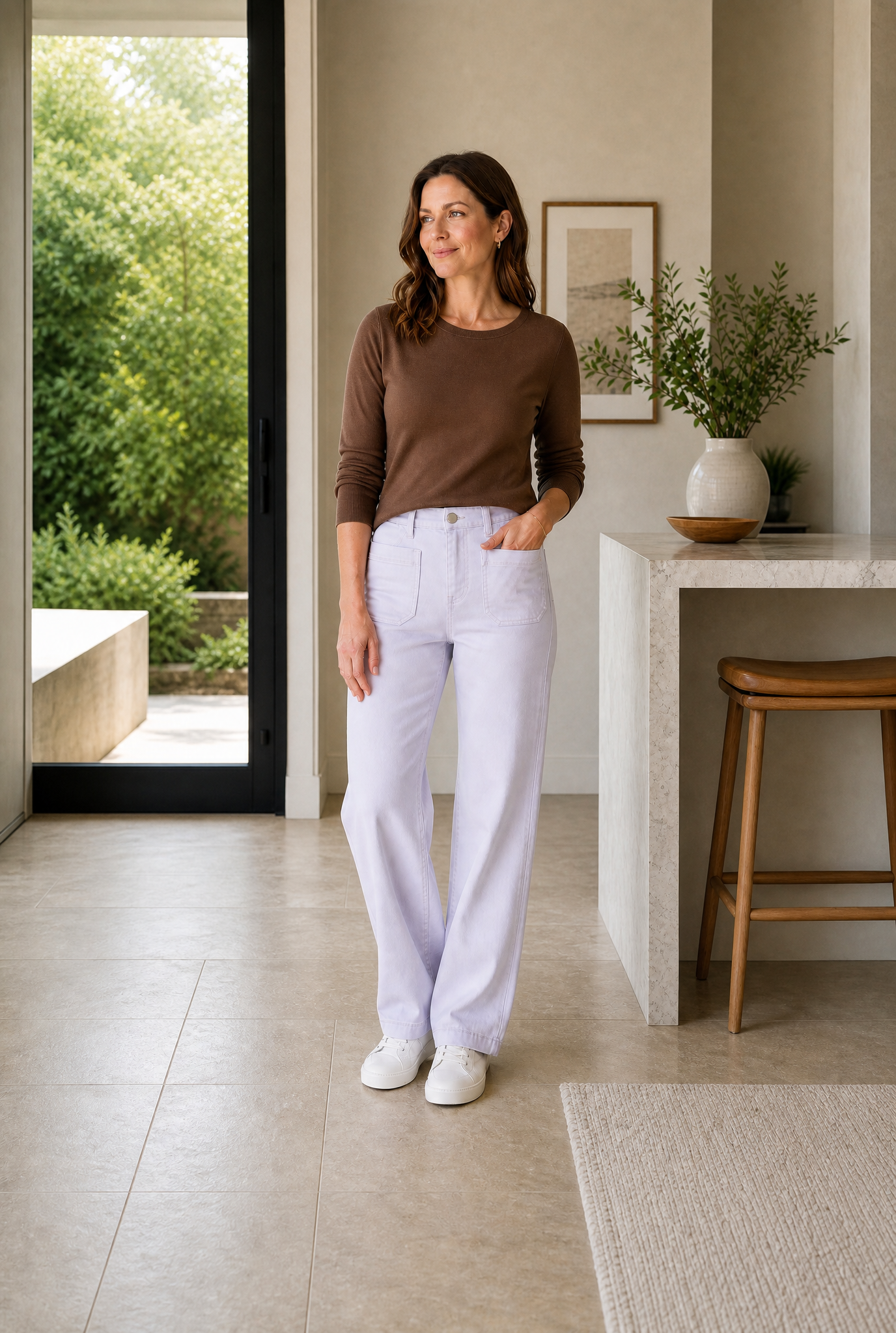 Chrome Jean - White