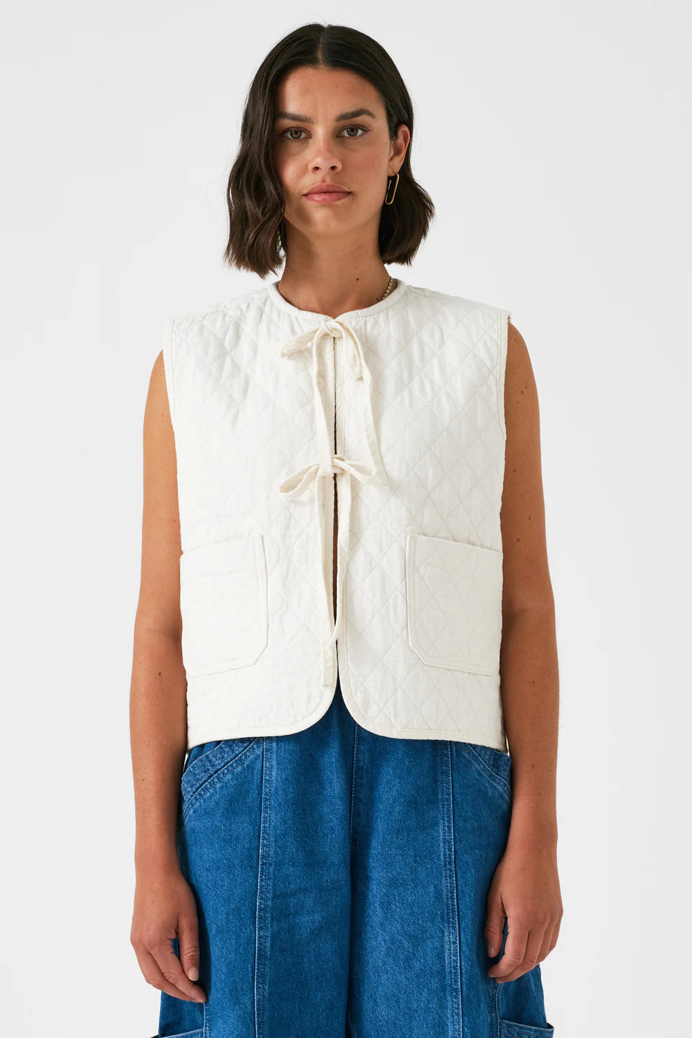 Aria Vest - Ecru