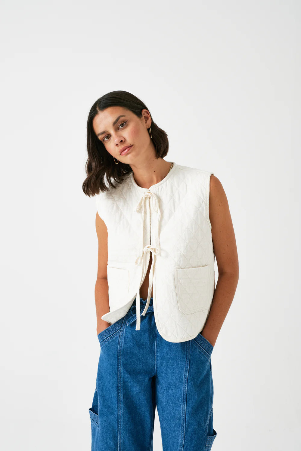 Aria Vest - Ecru