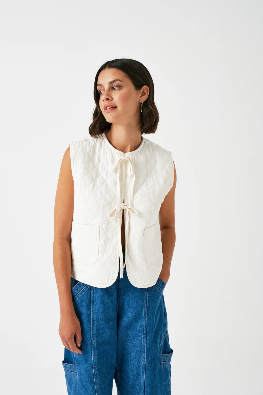Aria Vest - Ecru