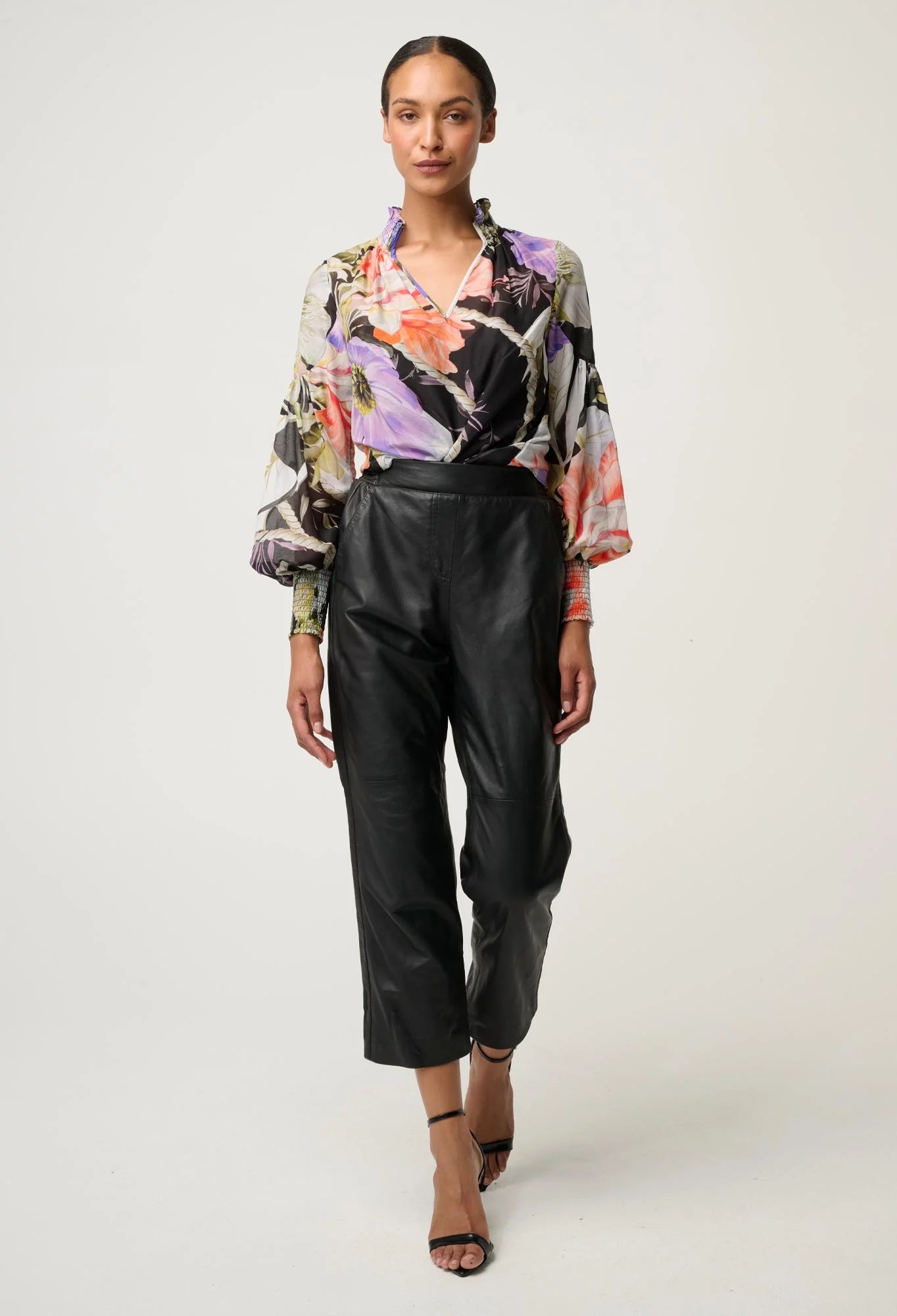 Colette Shirred Collar Blouse