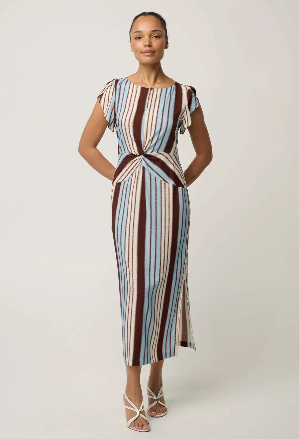 Geneva Dress - Iridescent Stripe