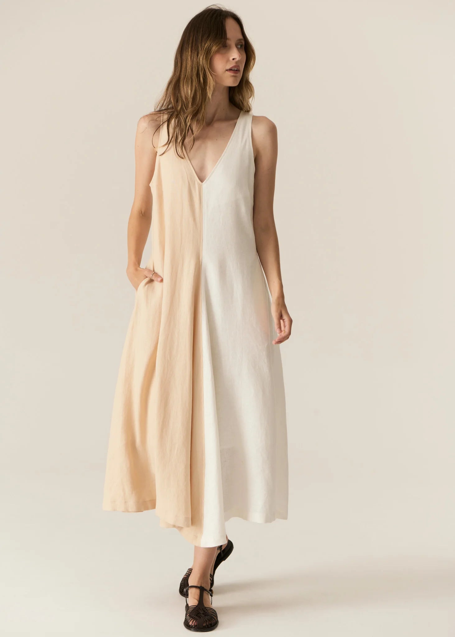 Saga Two Tone Dress