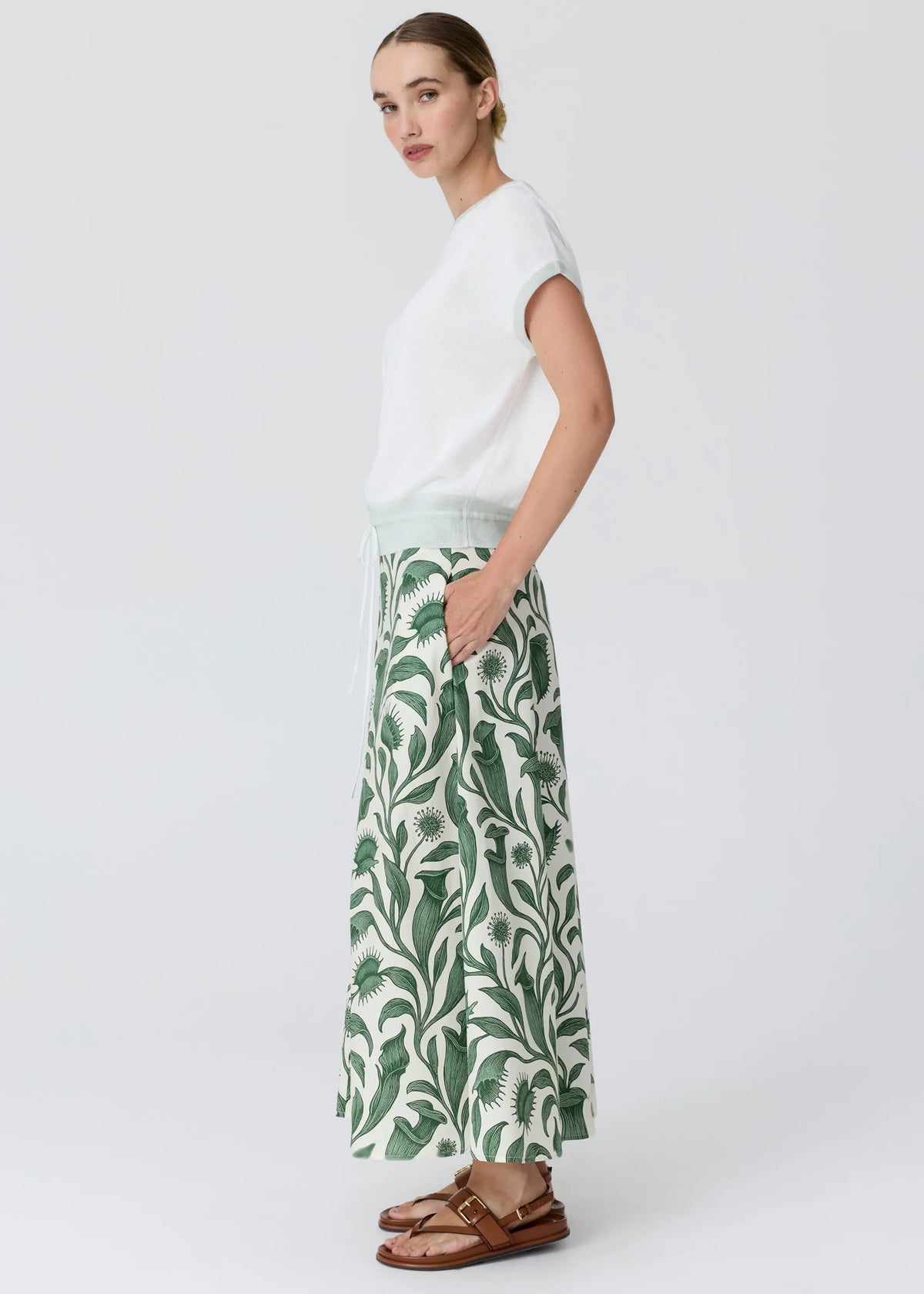 Reed Painted Knit - Chalk/Mint