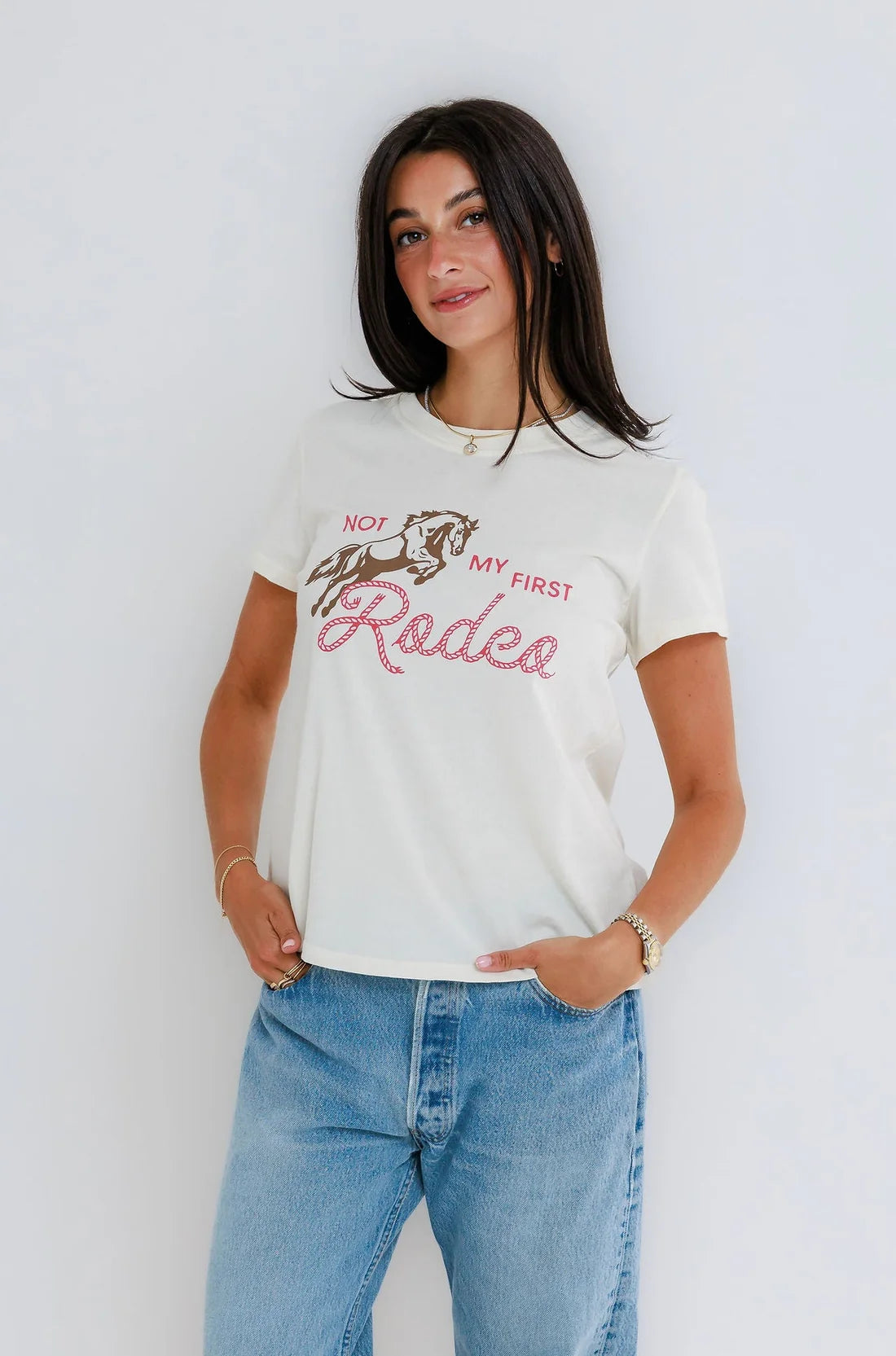 Not My First Rodeo - Femme Crew Tee