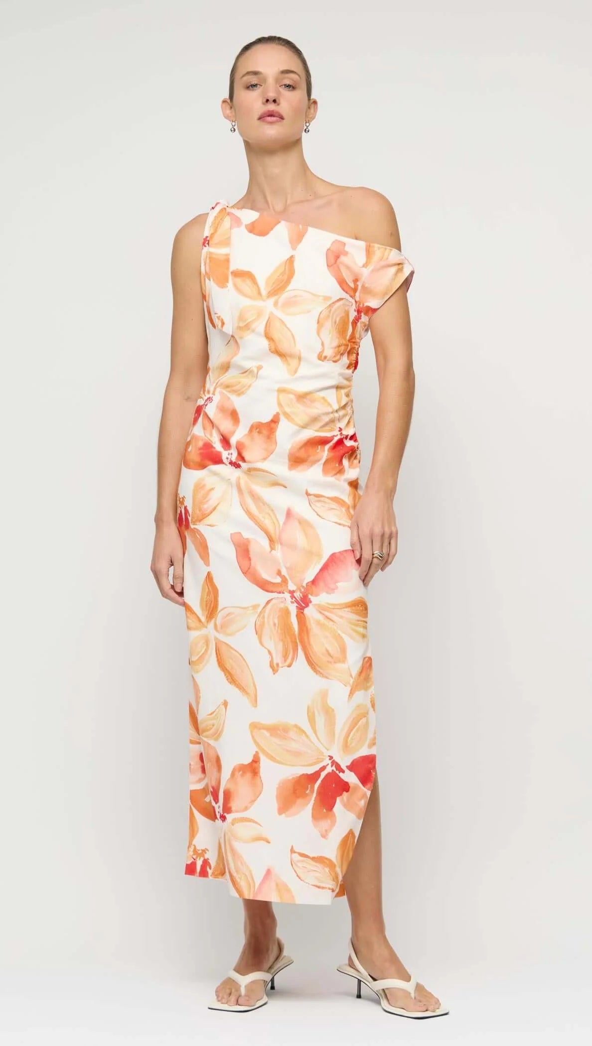 Solana Asym Midi Dress