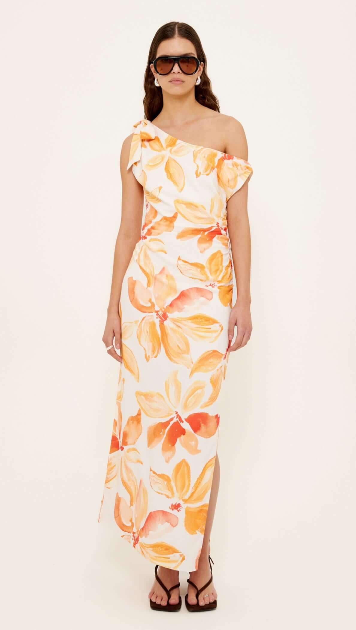 Solana Asym Midi Dress