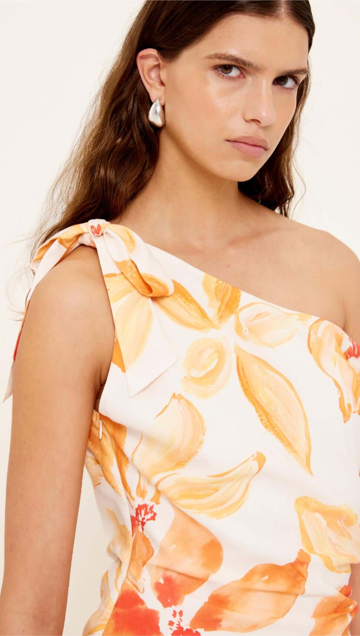 Solana Asym Midi Dress