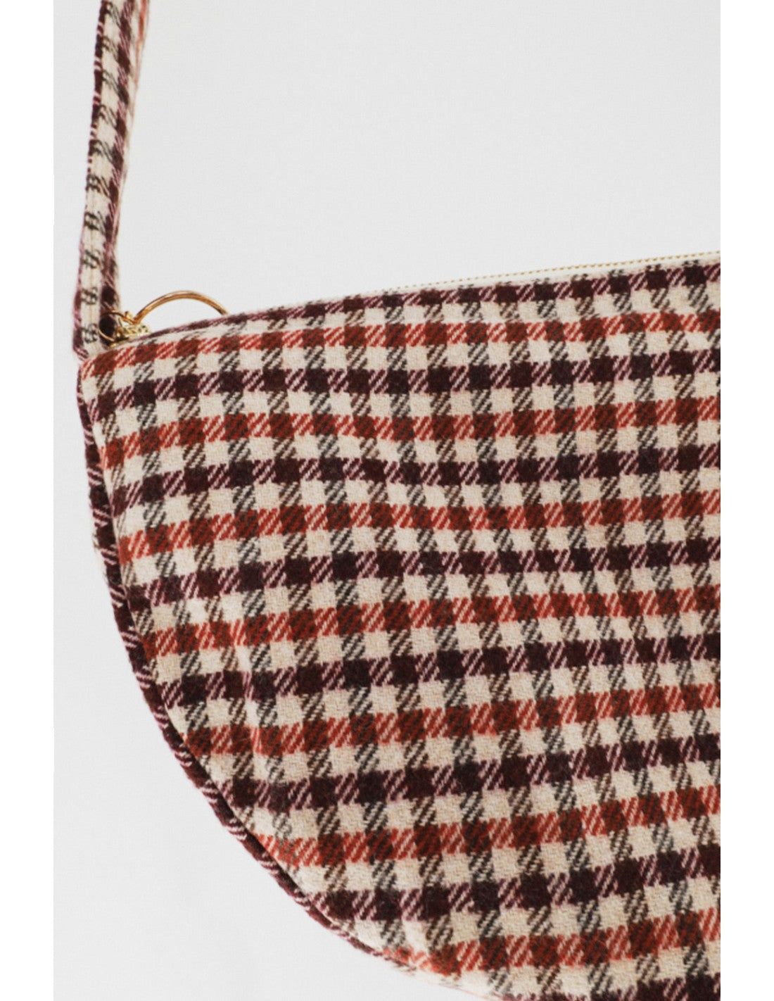 Bastille Bag - Maroon Check