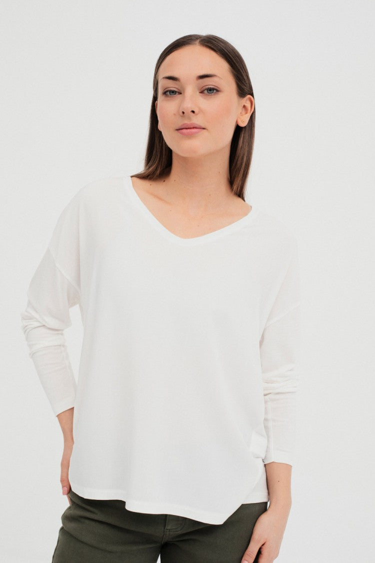 Westend Long Sleeve Tee - White
