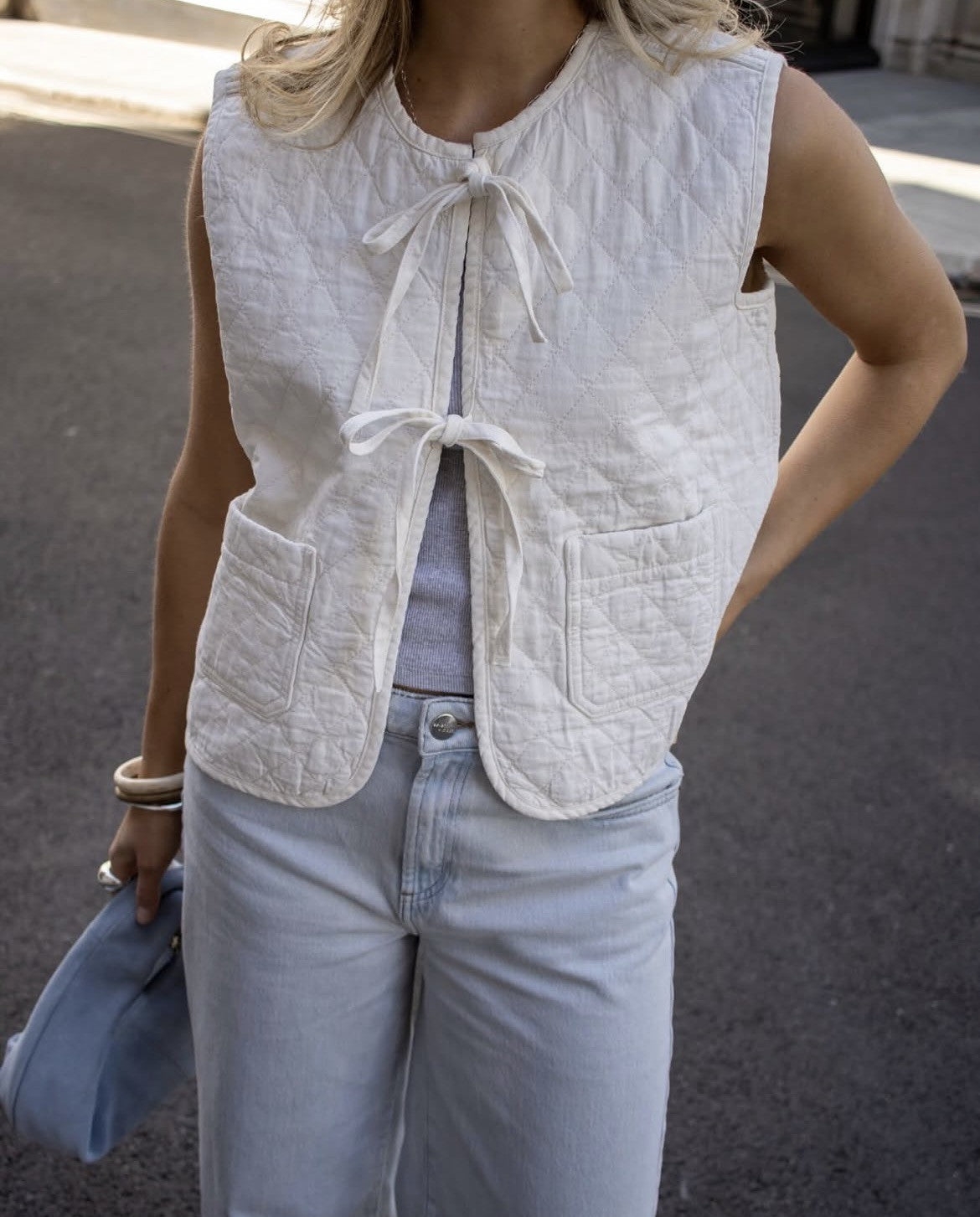 Aria Vest - Ecru