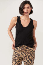 Naz Scoop Neck Tank - Black