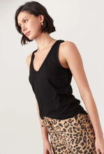Naz Scoop Neck Tank - Black