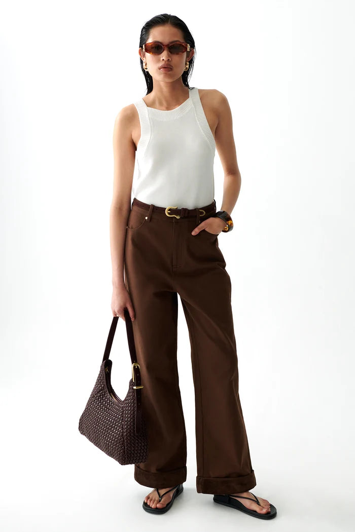 Tash Knit Tank - White