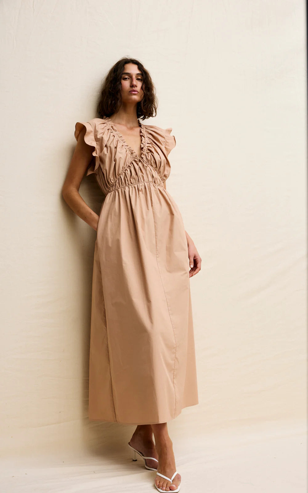 Thea Dress - Taupe