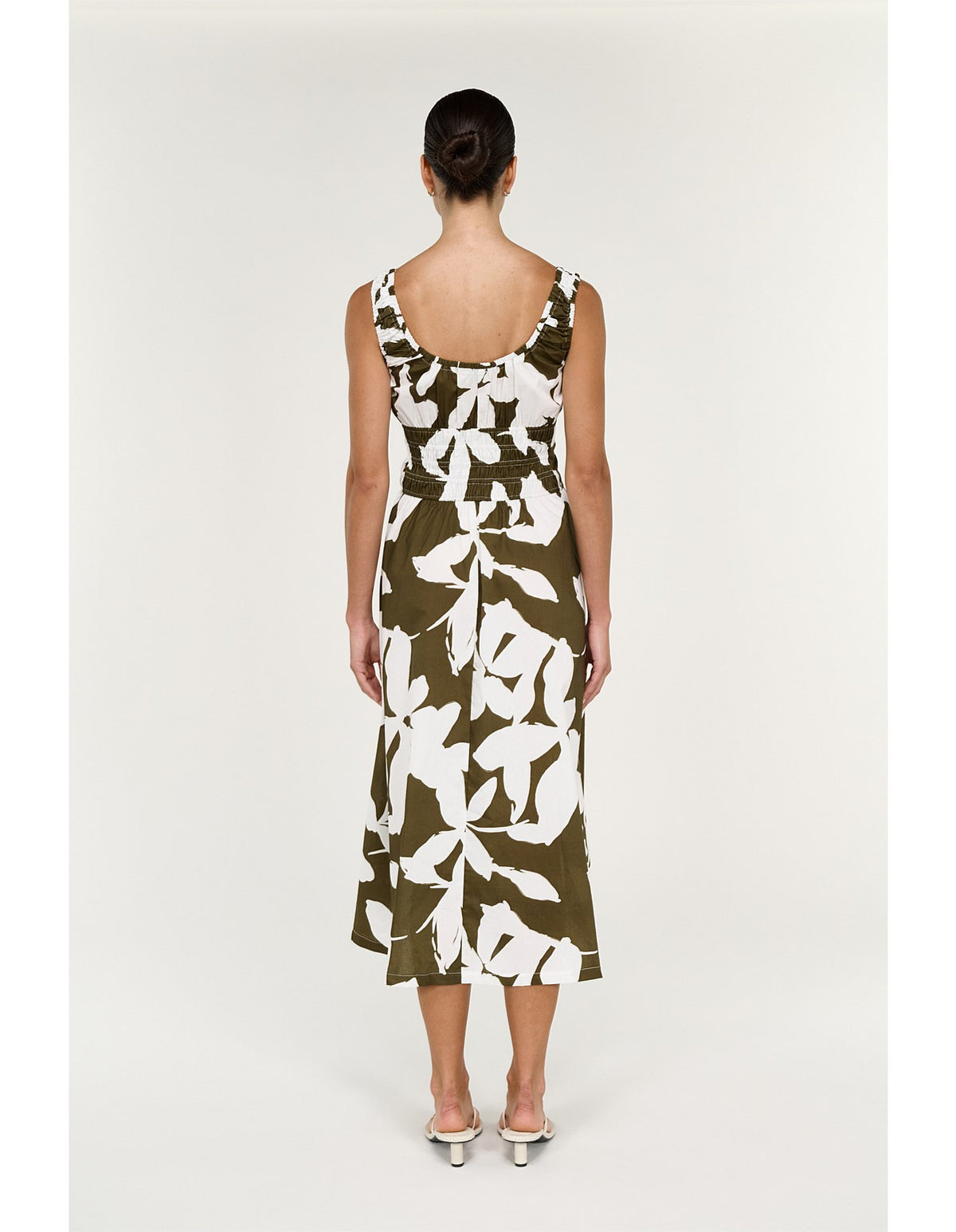 Liora Shirred Midi Dress