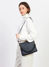 Matilda Crossbody - Black + Tonal Chain