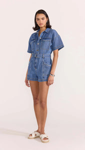 Tate Denim Playsuit