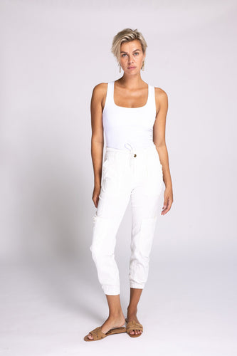 Finna Cargo Pant - White