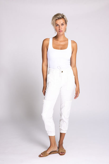 Finna Cargo Pant - White