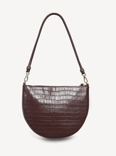 Gani Shoulder Bag - Espresso Croc