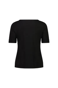 Boat Neck Top - Black