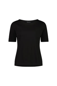 Boat Neck Top - Black