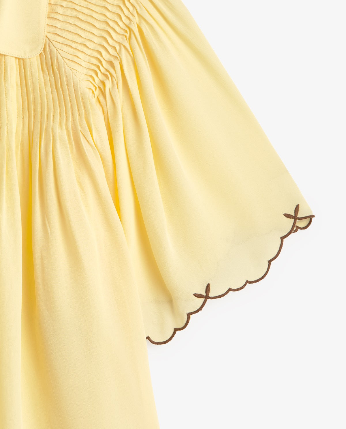 Embroidered Flutter Shirt