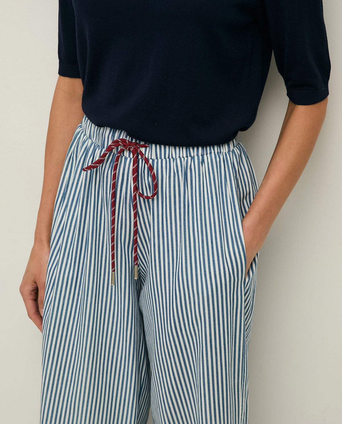 Striped Cotton Trousers