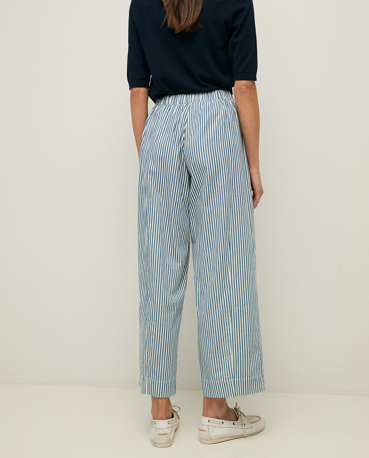 Striped Cotton Trousers