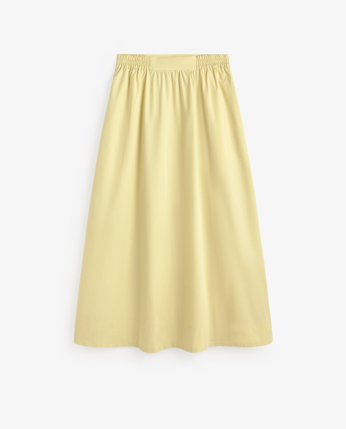 Long Poplin Skirt - Ecru