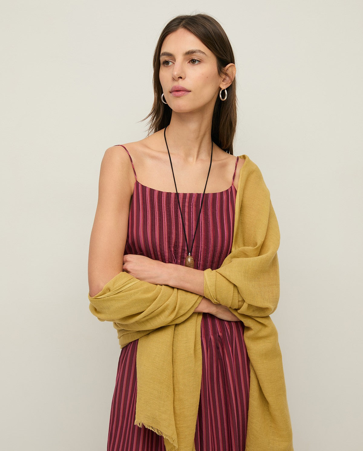 Striped Midi Camisole Dress