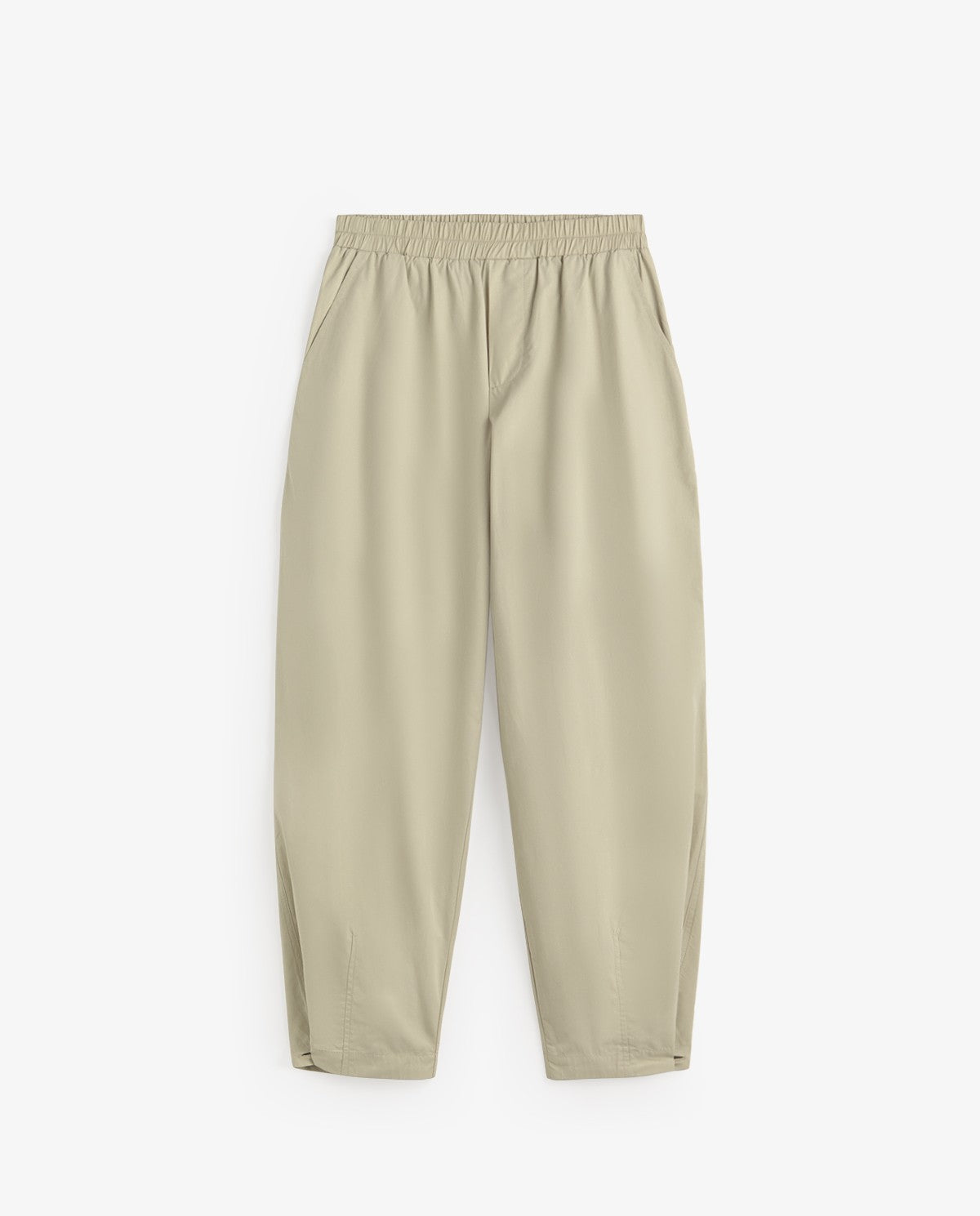 Button Hem Trousers - Natural