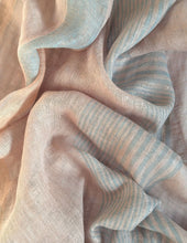 Vintage Woven Linen Scarf - Taupe