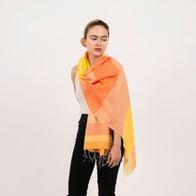 Caspia Silk Cotton Scarf - Marigold
