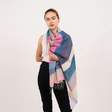 Caspia Silk Cotton Scarf - Pink