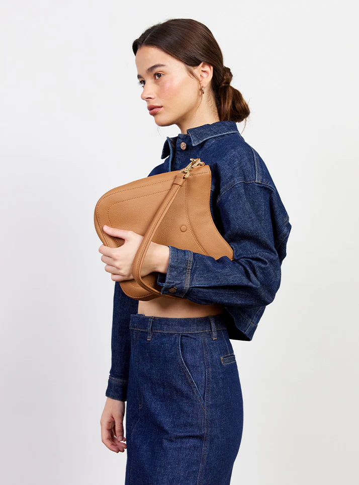 Rosie Shoulder Bag - Toffee Luxe