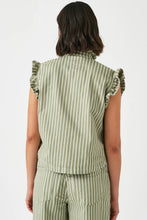 Pablo Waistcoat - Vintage Moss Stripe