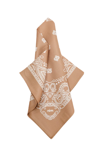 Silk Scarf - Brown