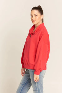 CLOTH Zip top - Red