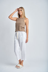 Linen Pant - White