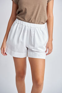 Cotton Shorts - White