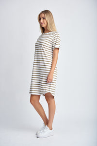 Tee Dress - Twig Stripe